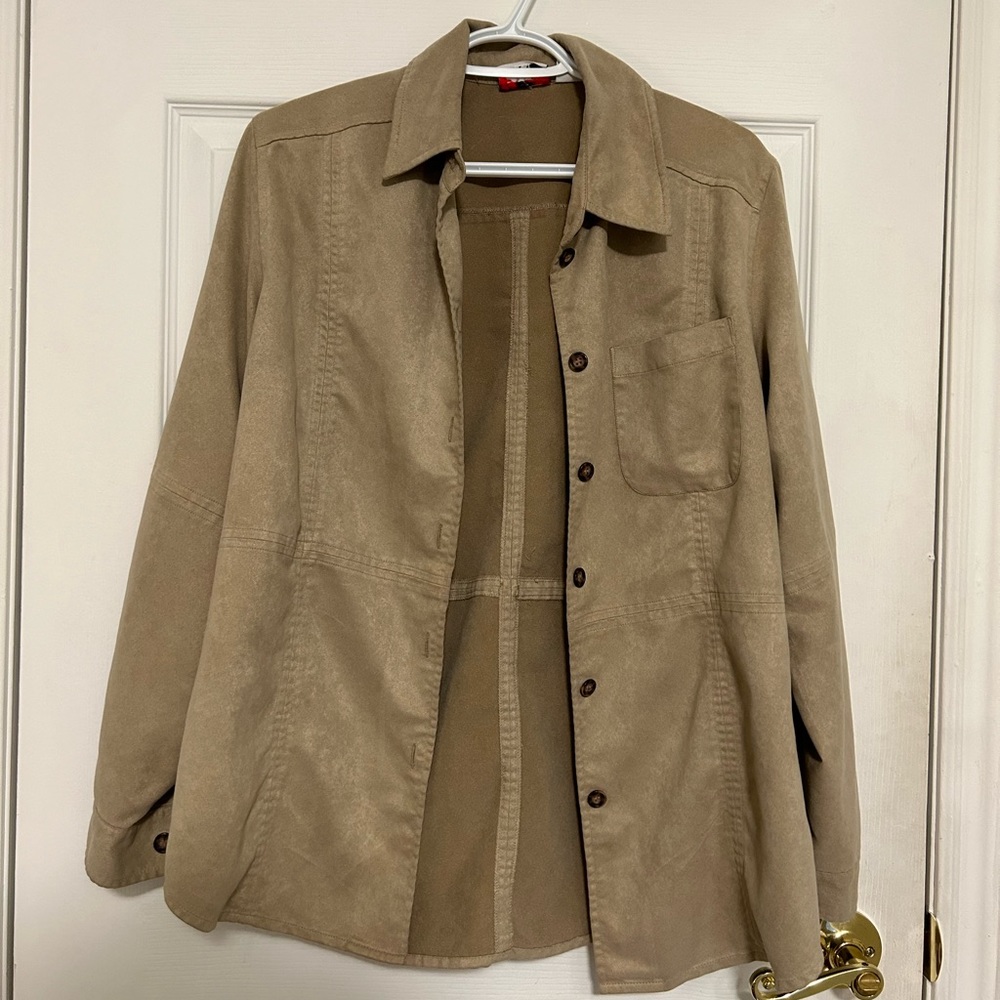 Tan Button Up